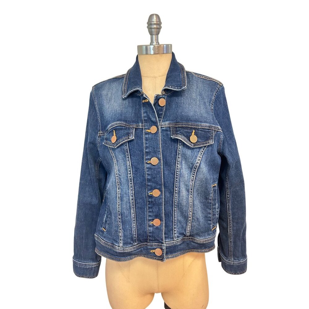 Cabi #5662 Dylan Denim Jacket Medium - Picture 2 of 7